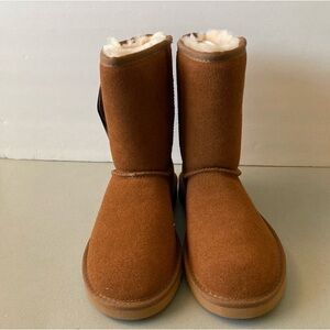 Kemi Bella Women's Suede Winter Boots | Bella Short Chestnut | NWT